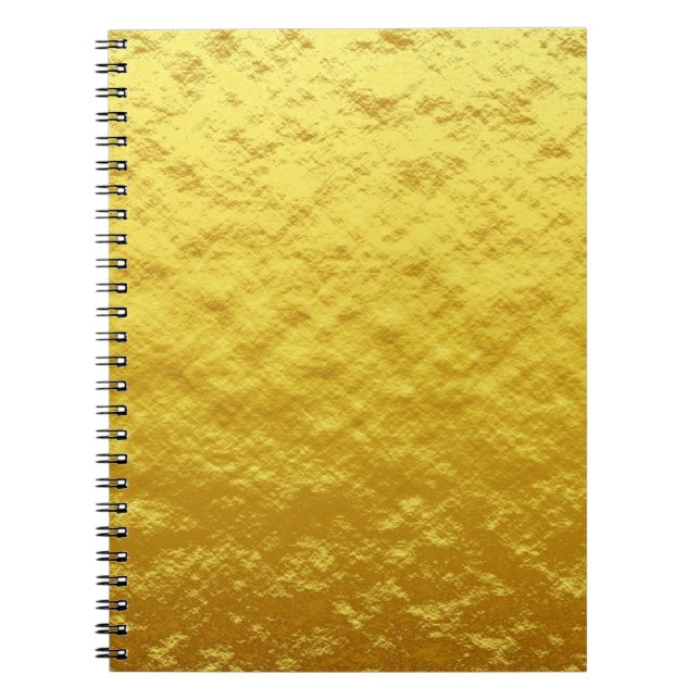 Carnet Texture arrière - plan modèle or (Devant)