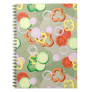Carnet Texture Avec Tranches De Légumes