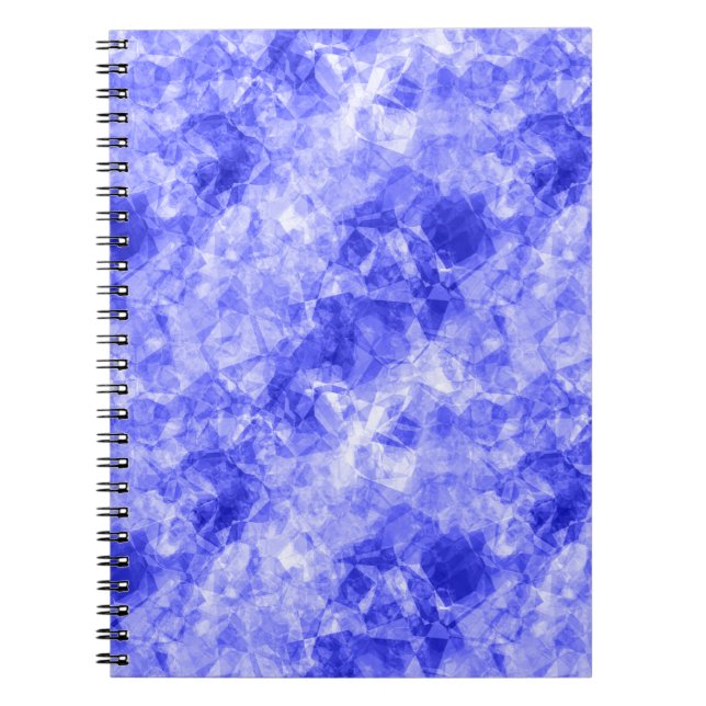Carnet Texture croûtée bleue (Devant)