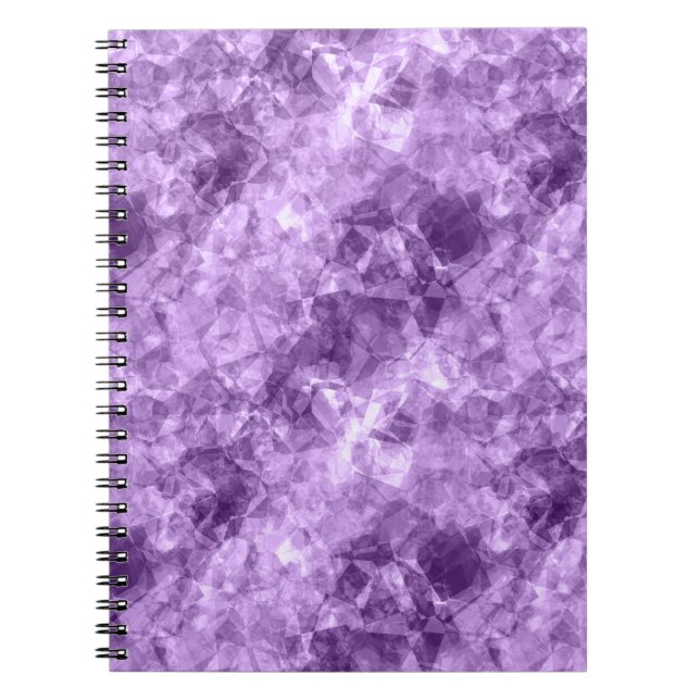 Carnet Texture crumplée violet foncé (Devant)