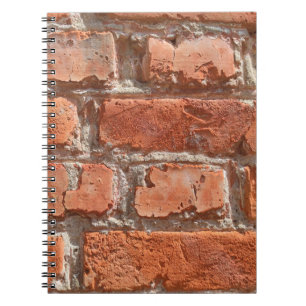 Carnet Texture de brique patinée ancienne. Arrière - plan