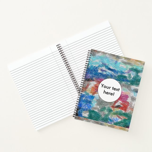 Carnet Texture de crayons (Intérieur)