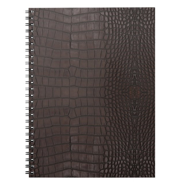 Carnet Texture de l'alligator Brown (Devant)