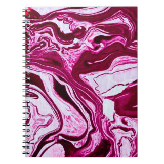 Carnet Texture de marbre magenta
