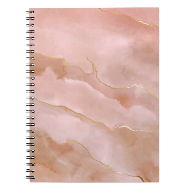 Carnet Texture de marbre rose (Devant)
