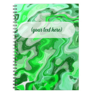 Carnet Texture de marbre vert émeraude peinture liquide a