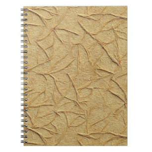 Carnet Texture de papier fait main naturel en beige chaud