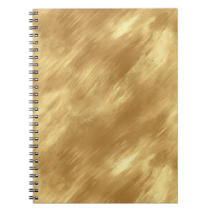 Carnet Texture dorée brossée abstraite