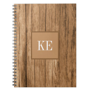 Carnet Texture en bois Brown
