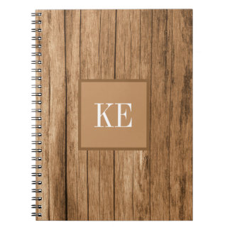 Carnet Texture en bois Brown