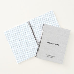 Carnet Texture en faux cuir blanc