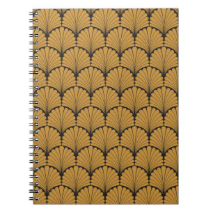 Carnet Texture florale géométrique Art déco