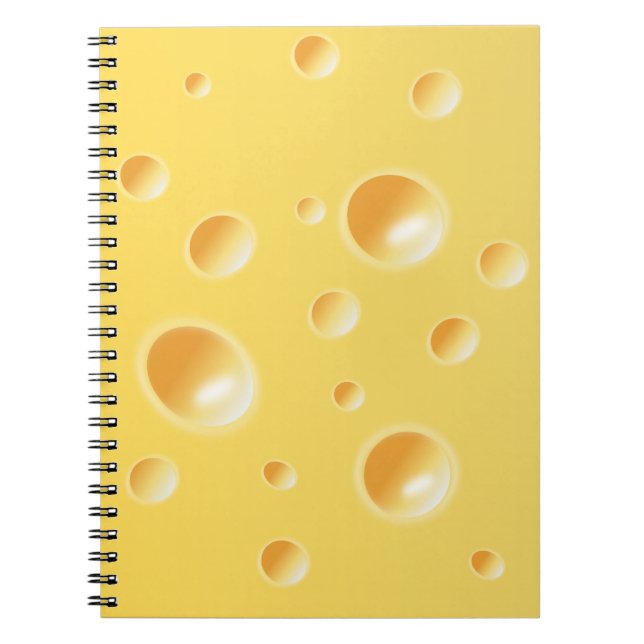 Carnet Texture jaune de fromage suisse (Devant)