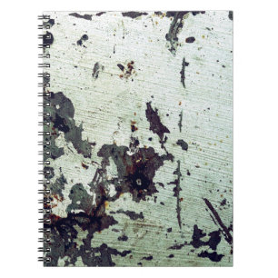 Carnet Texture métallique avec rayures et craquelures abs