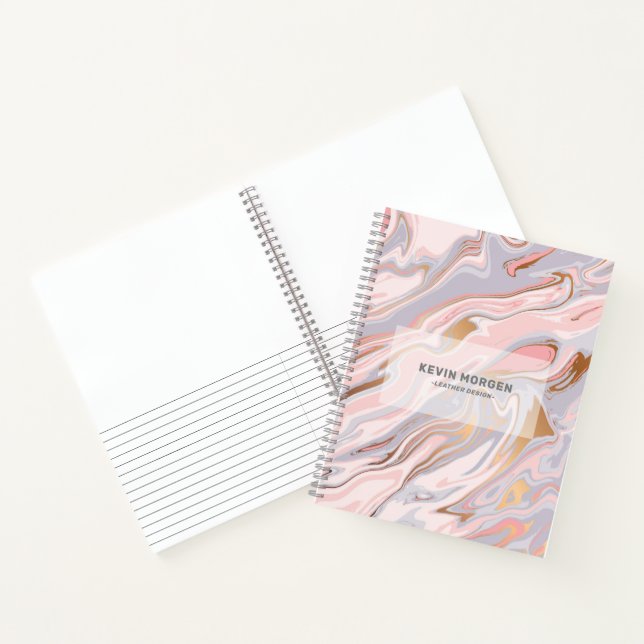 Carnet Texture moderne en faux marbre (Intérieur)