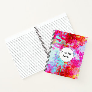 Carnet Texture rouge rose