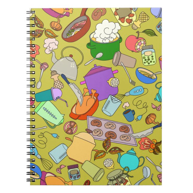 Carnet Texture transparente. Objets de gribouillis dessin (Devant)
