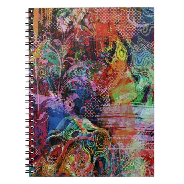 Carnet Textures multicolores (Devant)