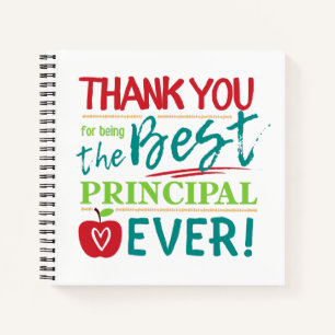 Carnet Thank You for Being the Best Principal Ever