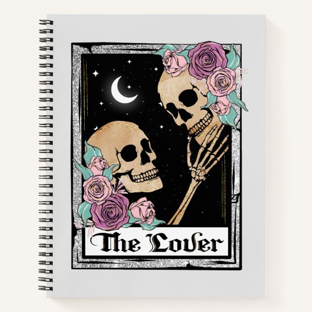 Carnet "The Lover" - Squelette gothique Romance (Devant)