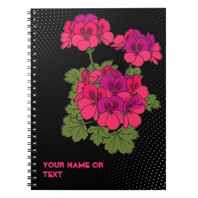 Carnet The 'Robyn Hannah' Stellar Pelargonium Pop Art (Devant)