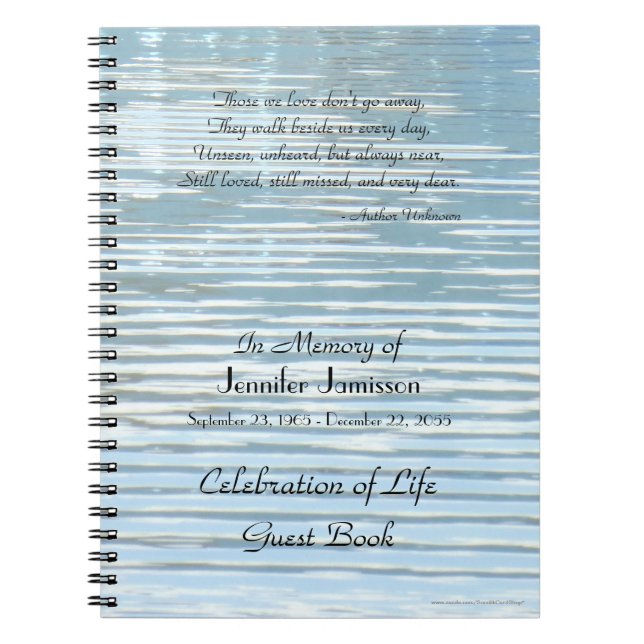 Carnet The We Love Celebration of Life Guest Book (Devant)