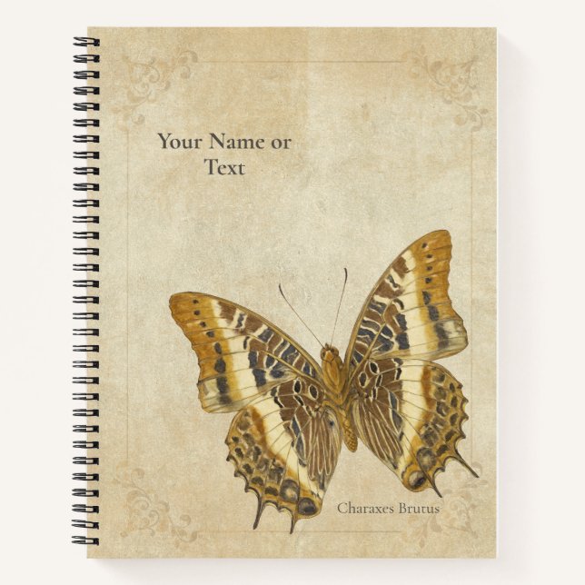Carnet The White-Barred Emperor (Charaxes Brutus) (Devant)