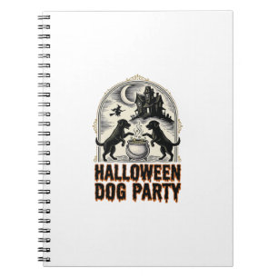 Carnet Thème de fête pour chien Halloween Chaudron de sor