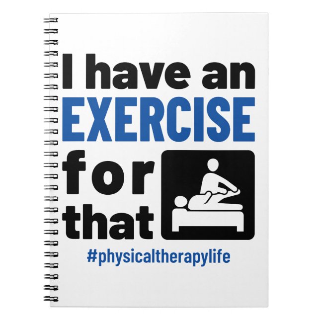 Carnet Thérapie physique J'ai un exercice pour cela (Devant)