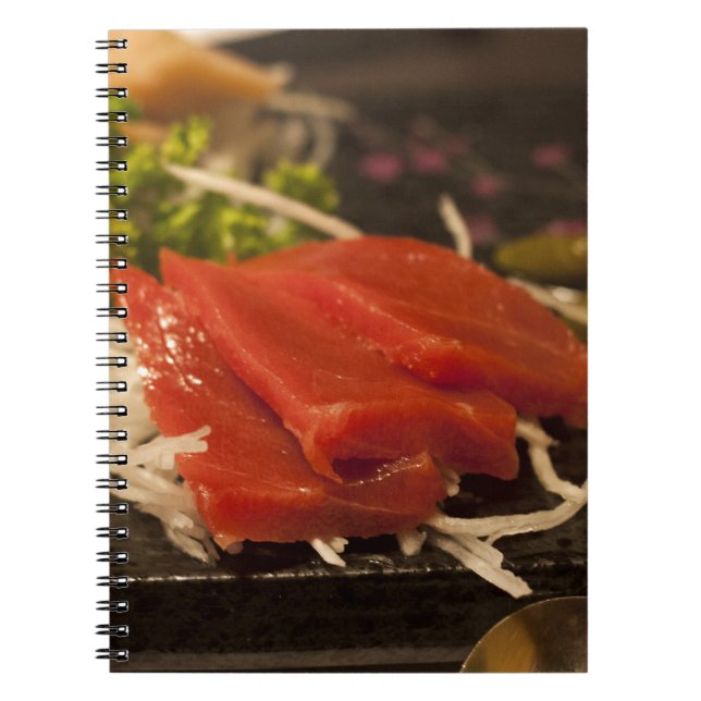 Carnet Thon Sushi Thon fête Heure Poisson Nourriture (Devant)