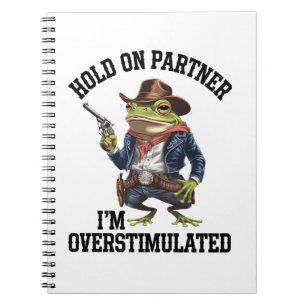 Carnet Tiens-toi partenaire je suis un cow-boy grenouille