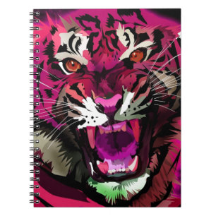 Carnet Tiger - Rose