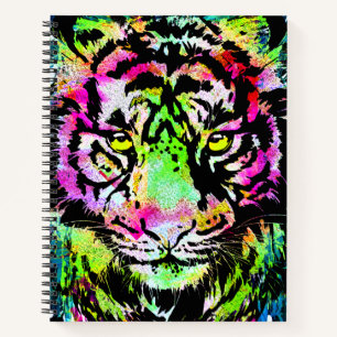Carnet Tigre coloré - Tigre Artistique