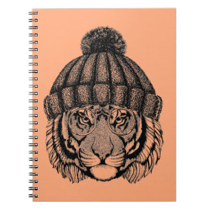 Carnet Tigre prêt de mode d'hiver
