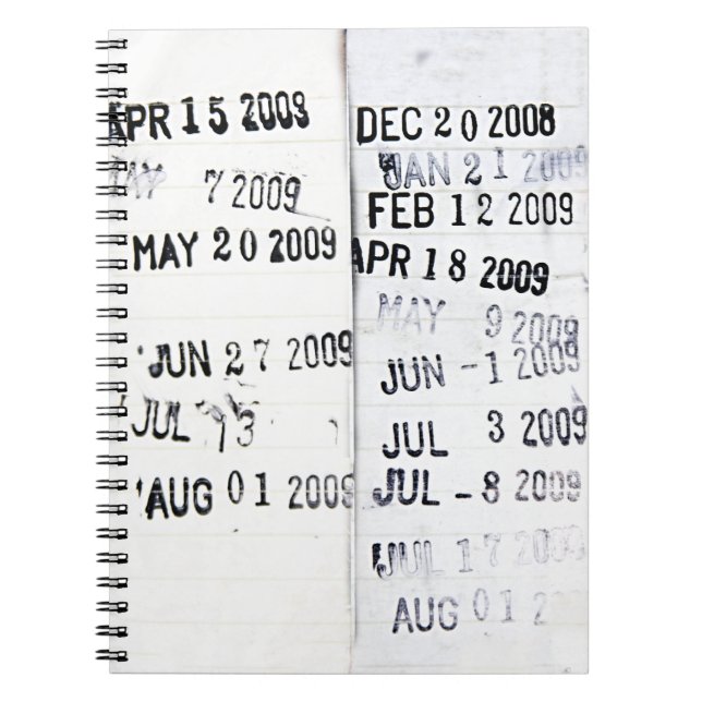 Carnet Timbres de date de bibliothèque (Devant)
