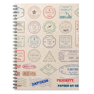 Carnet timbres-poste vintages vintages de pays