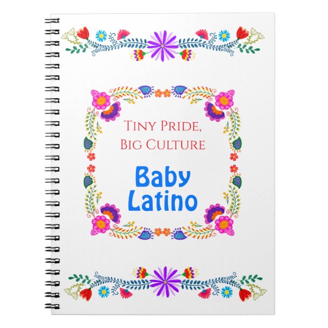 Carnet Tiny Pride, Big Culture - Fière d'être Latino Baby (Devant)