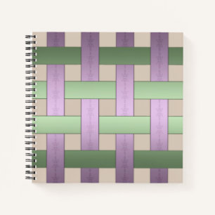 Carnet tissage de panier, ruban