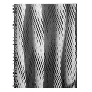 Carnet Tissu à pois blanc et noir