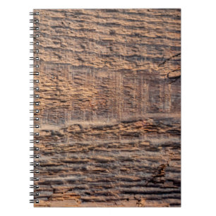 Carnet Tissu de la vue supérieure du bois ancien. abstrai