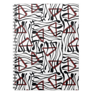 Carnet Tissu géométrique : Design Motif artistique.