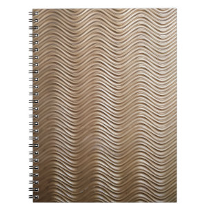 Carnet Tissu rayé blanc et gris