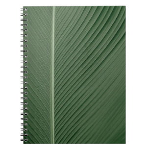 Carnet Tissu rayé vert et blanc