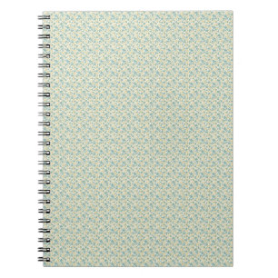 Carnet Tissu sophistiqué des années 1940 sarcelle poussié