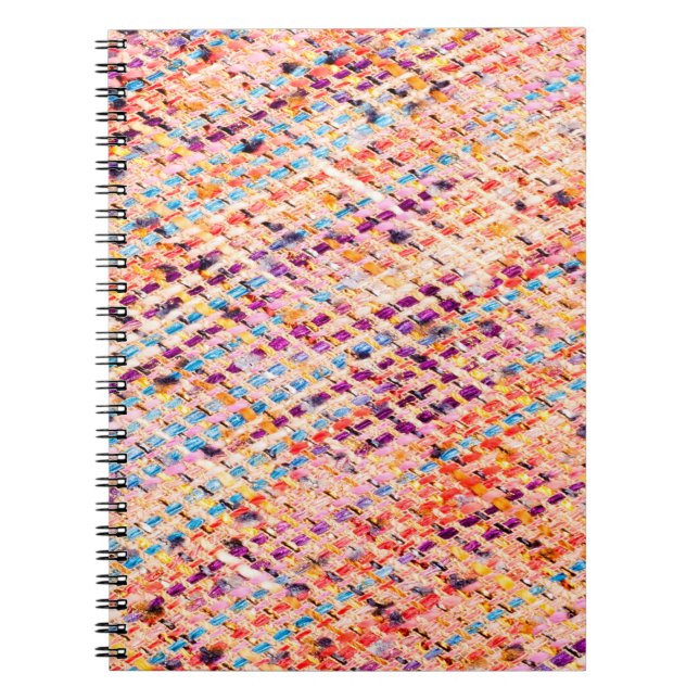 Carnet Tissu tissé tisser un fil large (Devant)