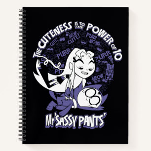 Carnet Titans Ados, allez !   Starfire & Mr Sassy Pants