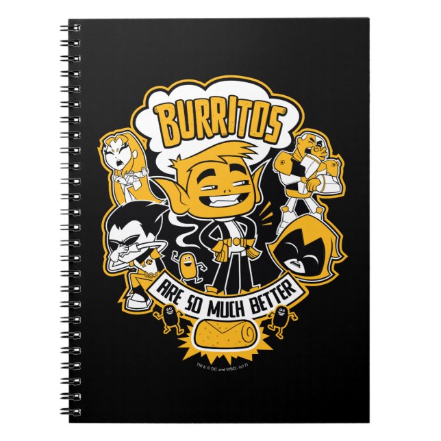 Carnet Titans Ados, partez ! | Beast Boy "Burritos Are Be (Devant)