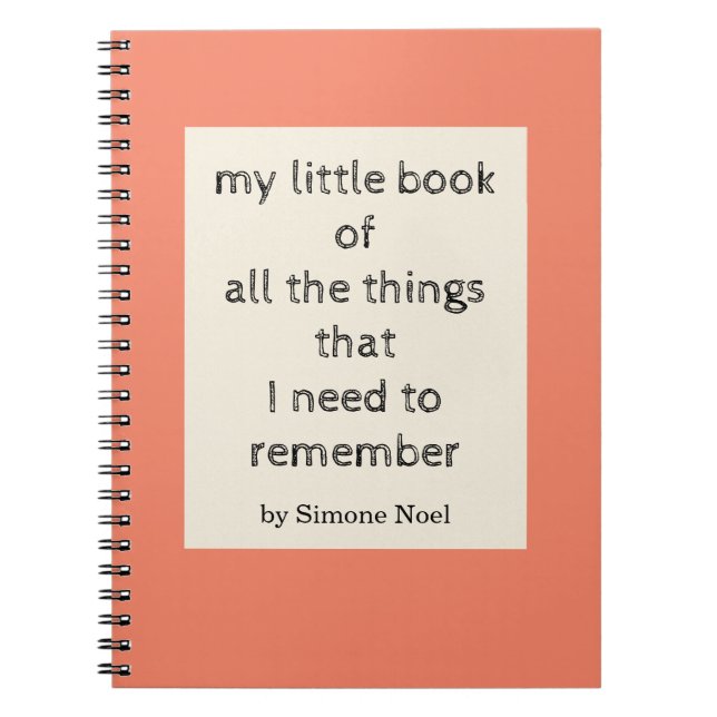 Carnet Titre personnalisé Nom Funny Planner Maman Cadeau (Devant)