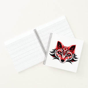 Carnet Tlingit Haida Tlingit tête de loup totémique autoc