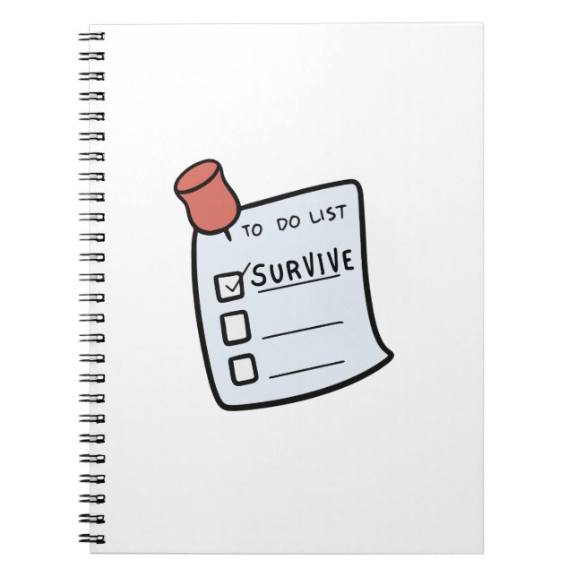 Carnet To-Do List: Survive  (Devant)
